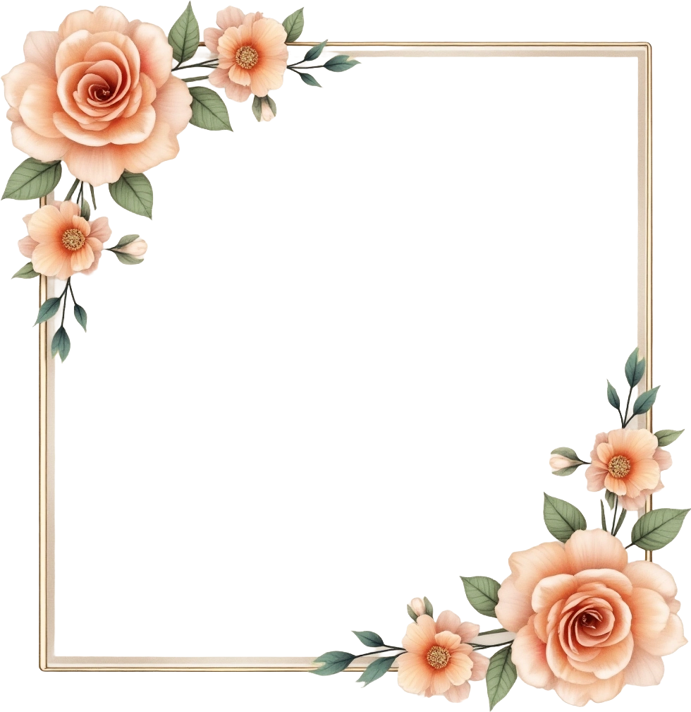 Elegant Floral Frame